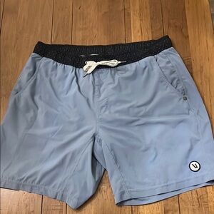 Vuori Kore 7” Baby Blue lined shorts